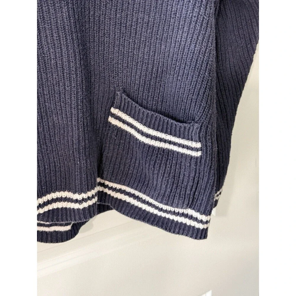 Vintage 1990’s Dockers Levi’s Navy Blue Knit Sweater | Large | 100% Cotton